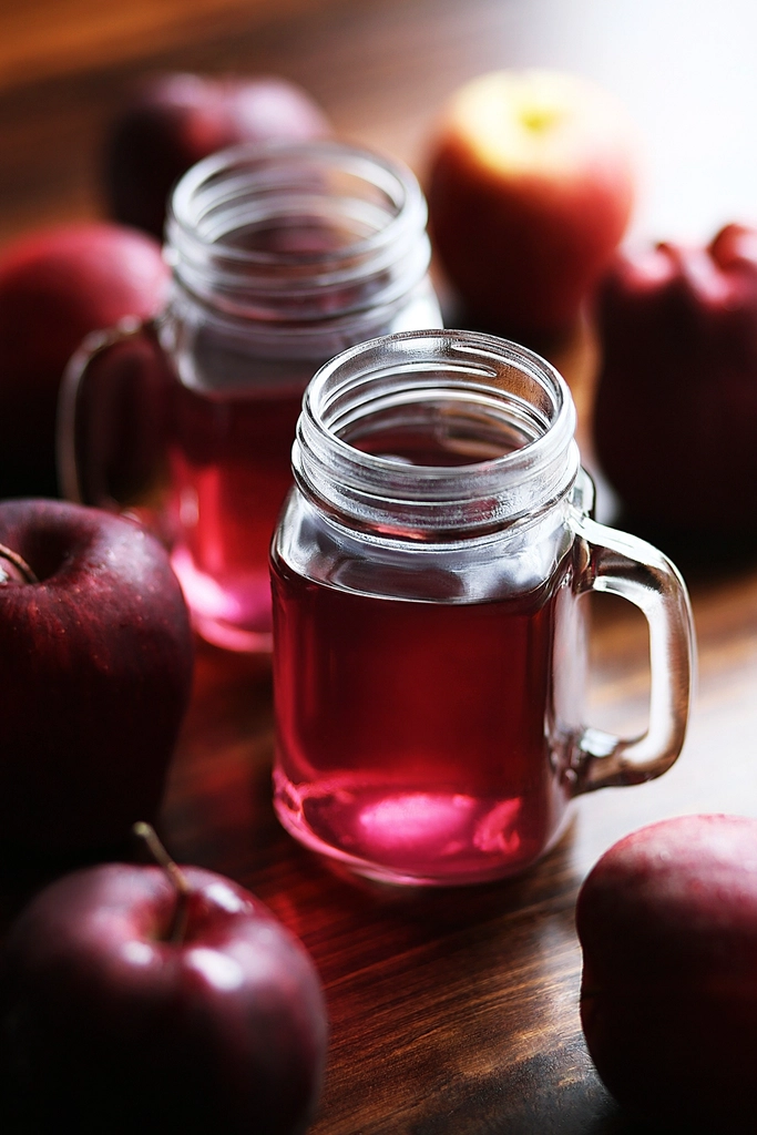 Glasses of fresh juice