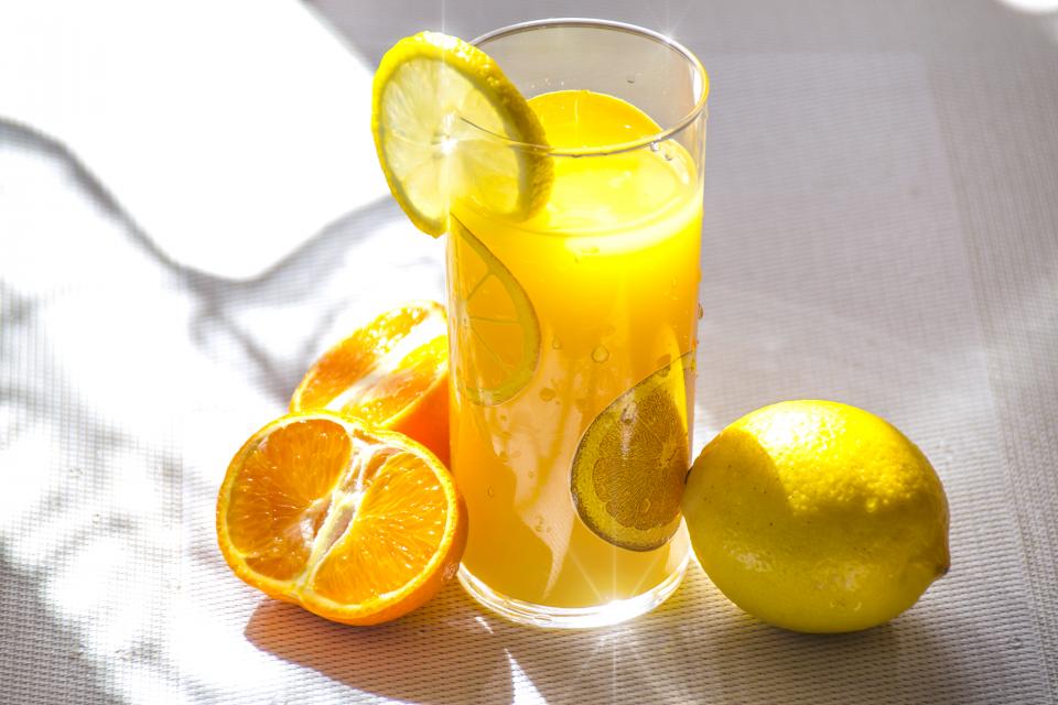 Glass of fresh juice