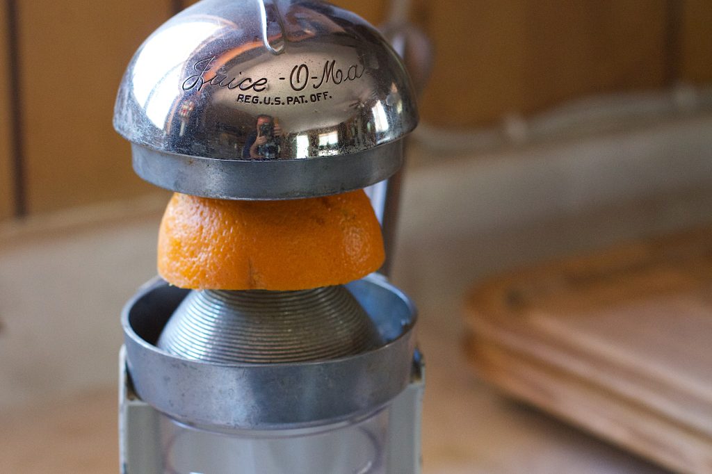 Juicer on a kitchen counter