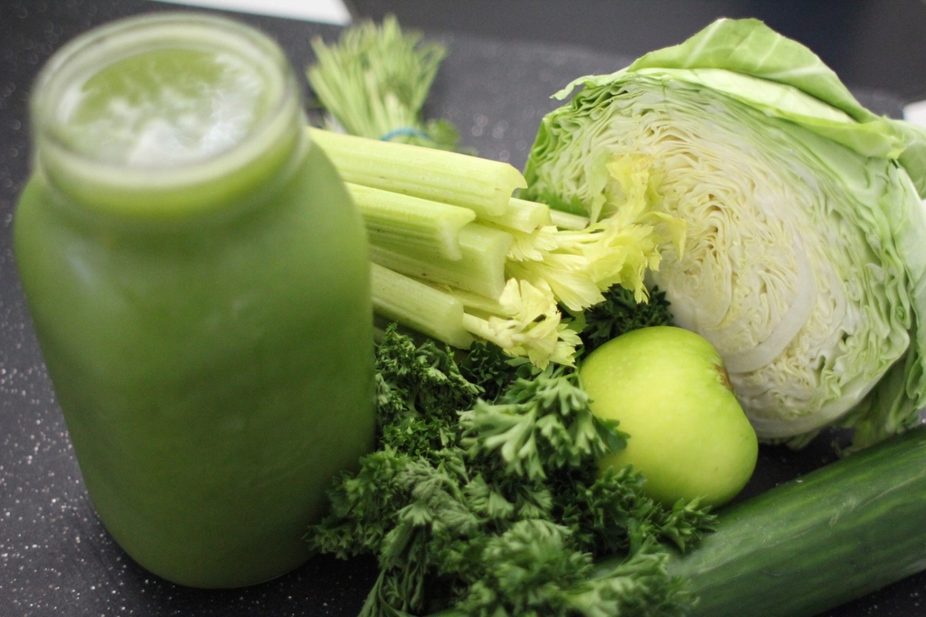 Glass of celery juice